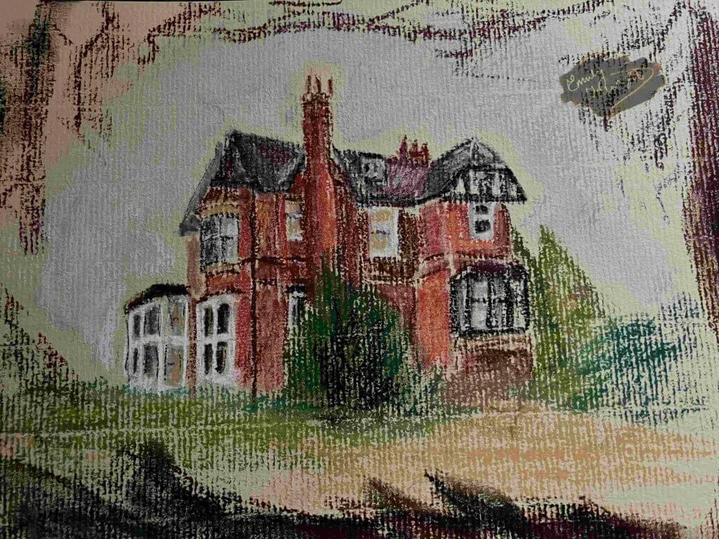 Featured image for Writing Style: a drawing of the old Wedgwood Memorial college