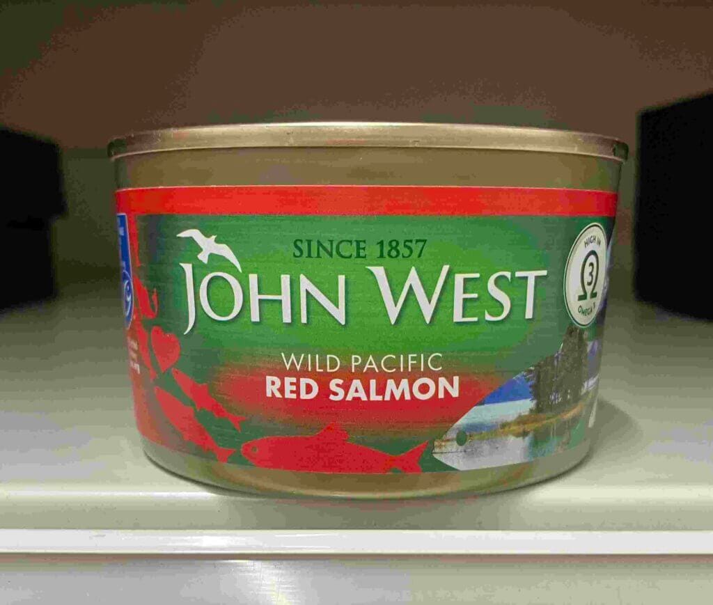 A tin of red salmon