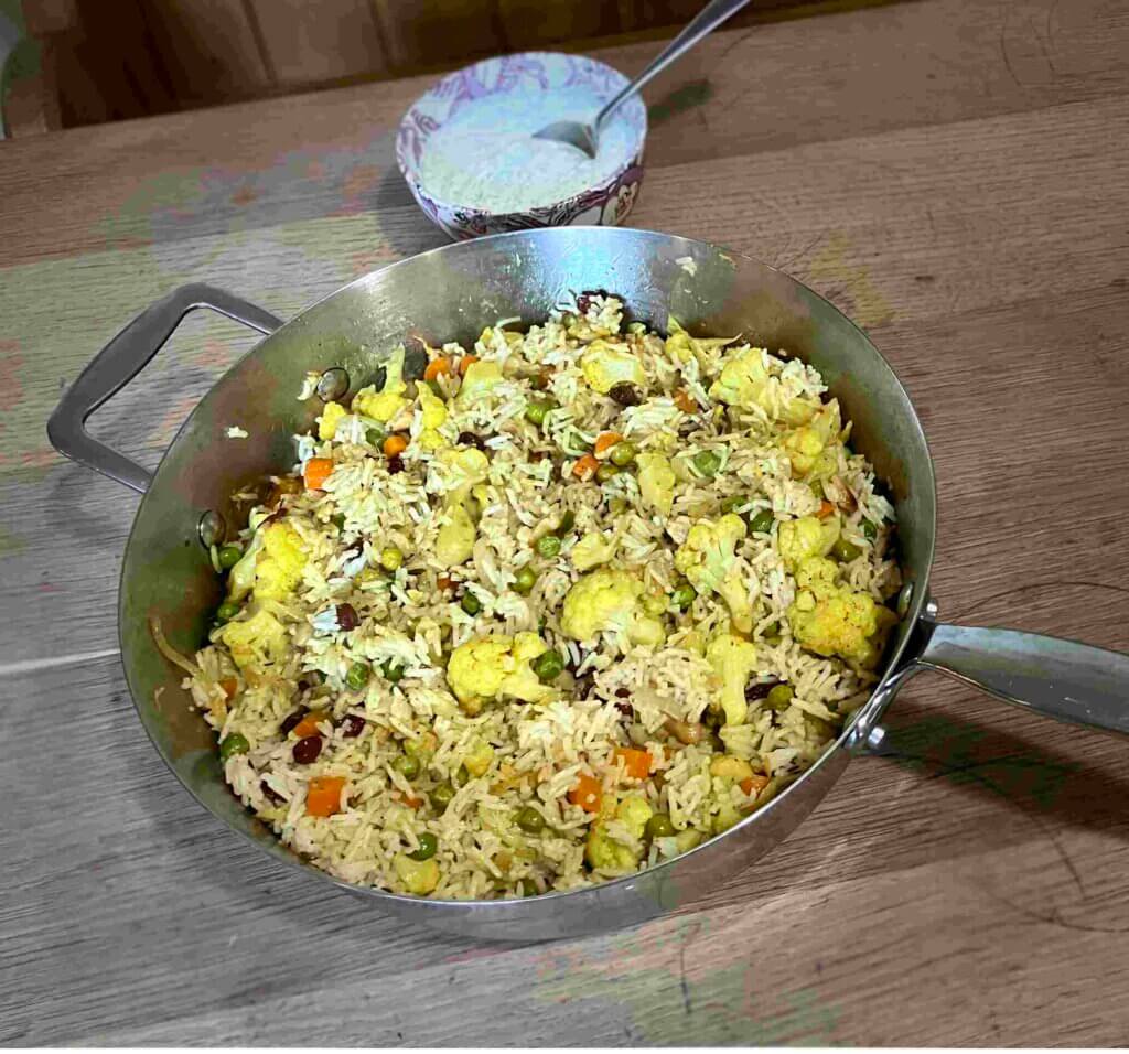 Vegetable biryani