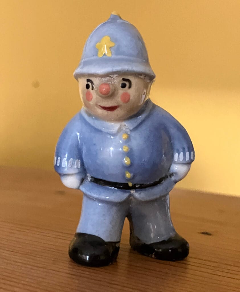 Policeman Plod, a fictional policeman and another of the myths of classic crime fiction.