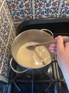 Finished cream of chicken soup