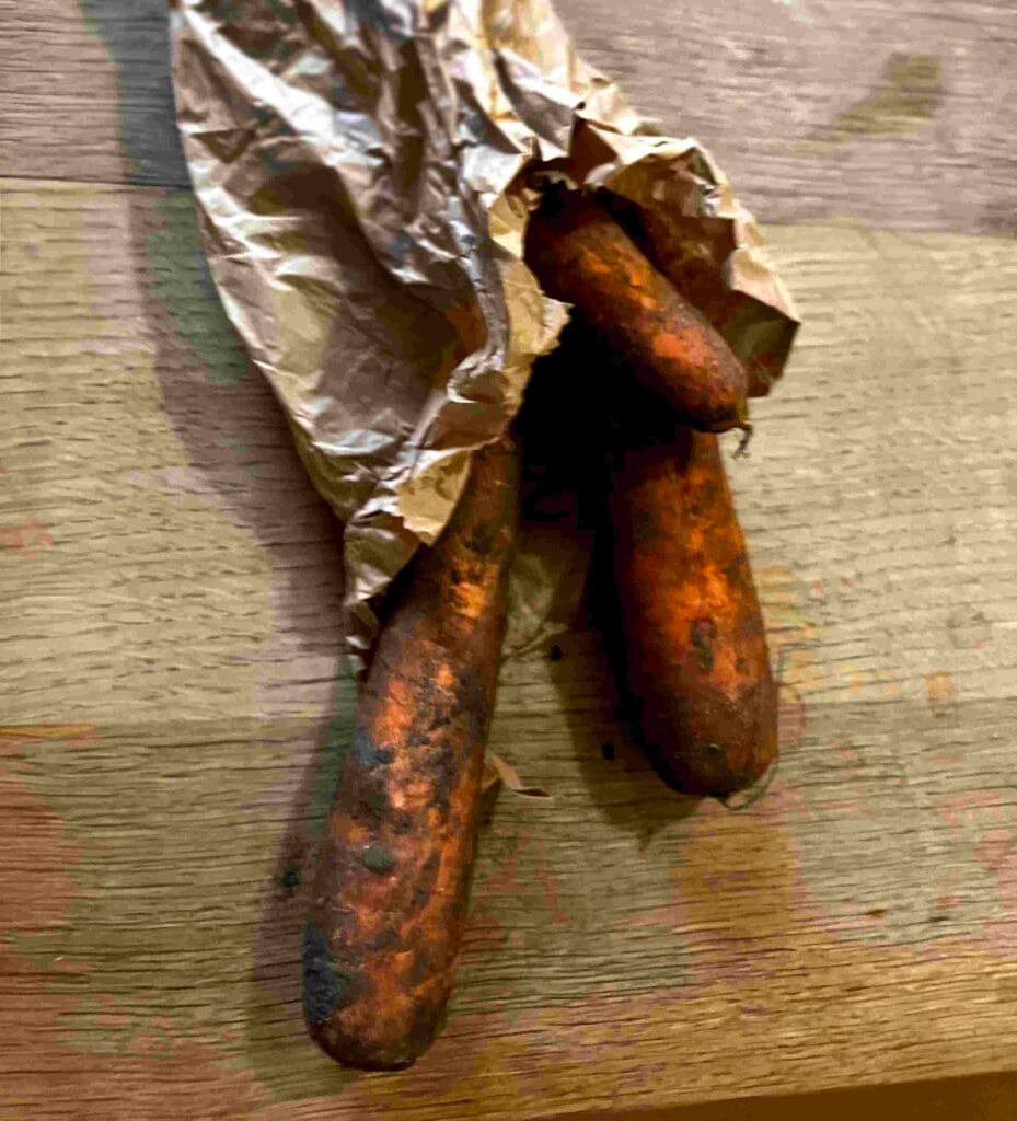 Carrots in a paper bag